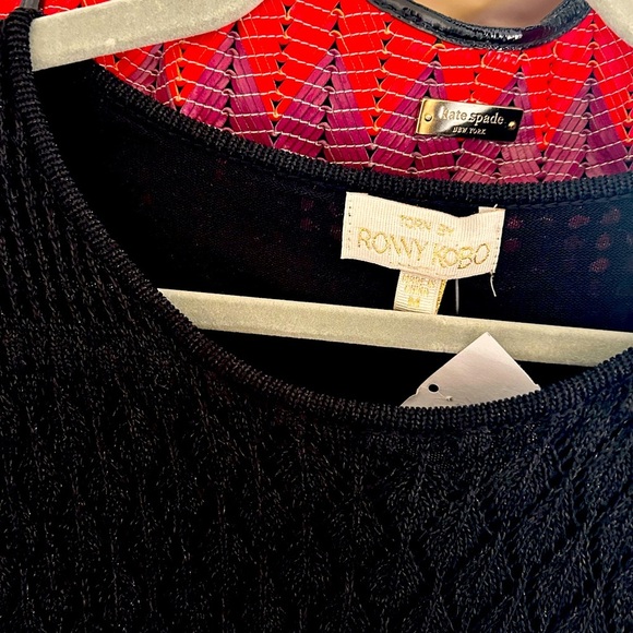 NWT Ostrich Feather Dress torn by Ronny Kobo - Picture 7 of 9